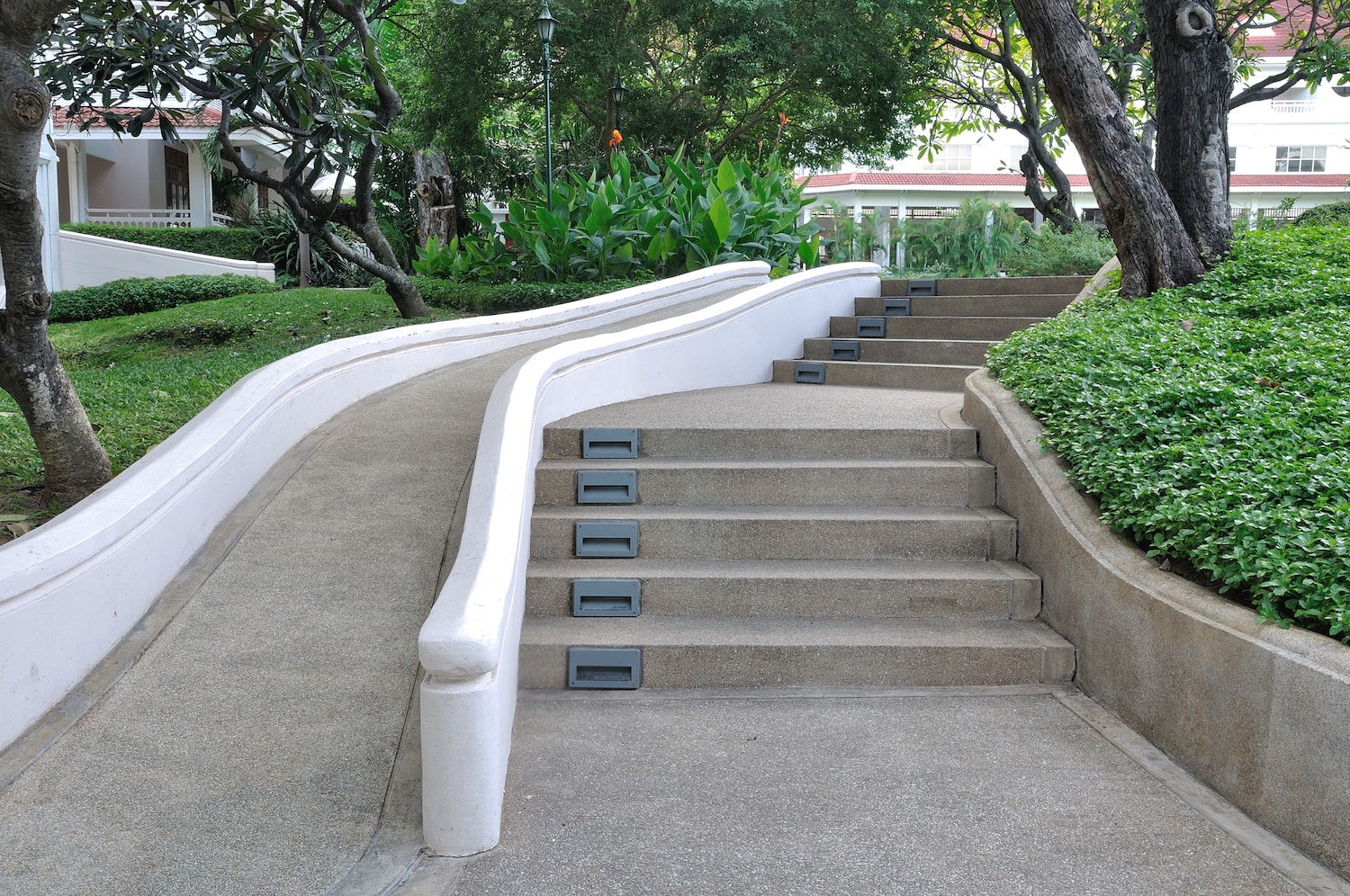 Concrete ramp finished for safe everyday access